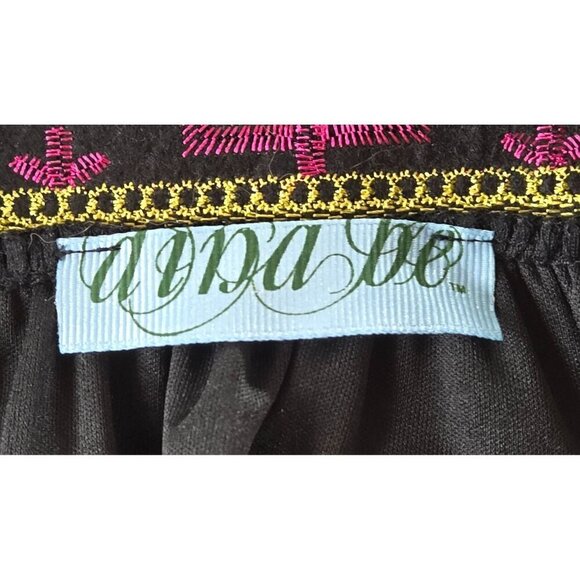 Black Evening Maxi Skirt by Dina Be XS Embellished Waist Band Moroccan Boho Gold - Picture 8 of 12